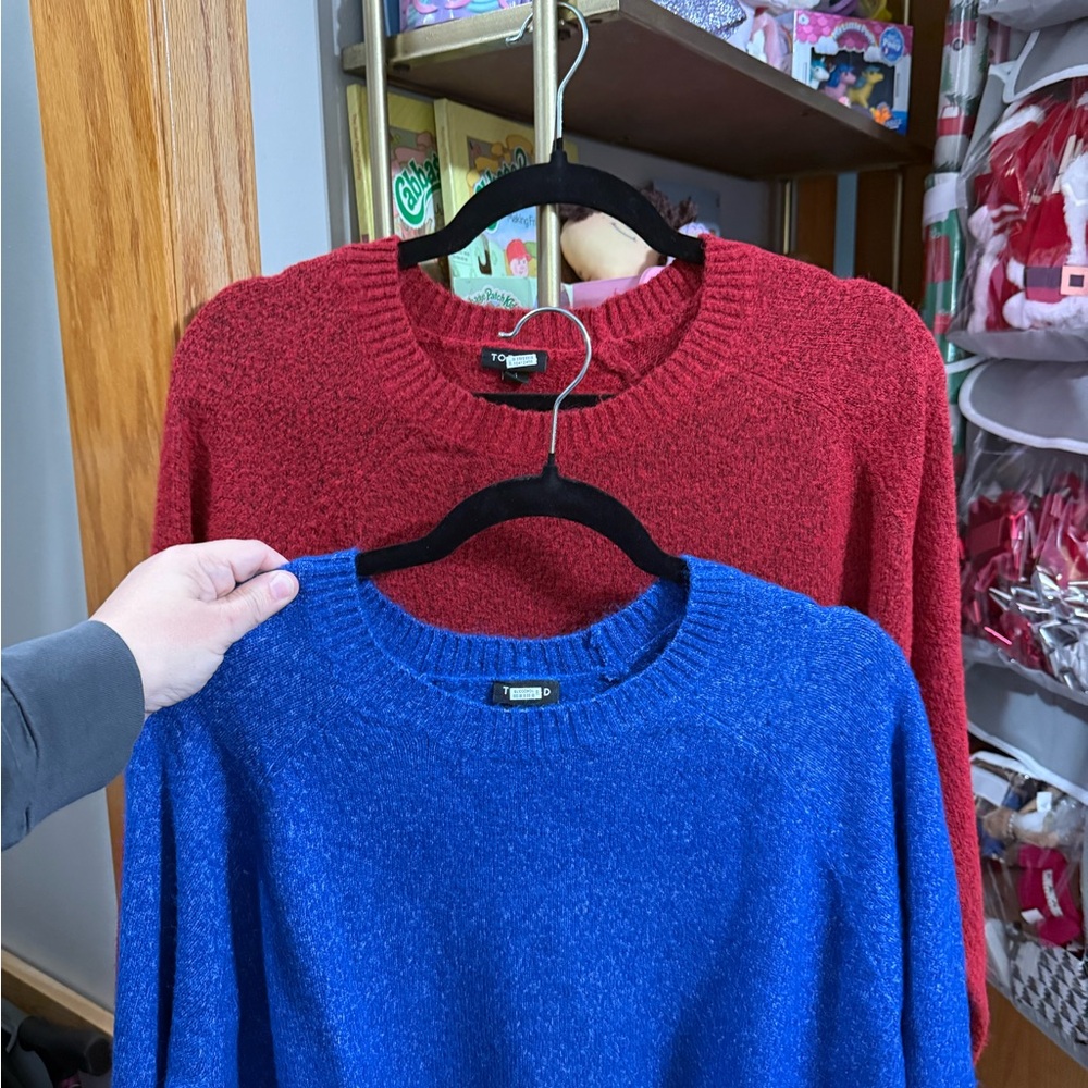 Torrid Red and Blue Women's Sweater Set - 2 sweaters